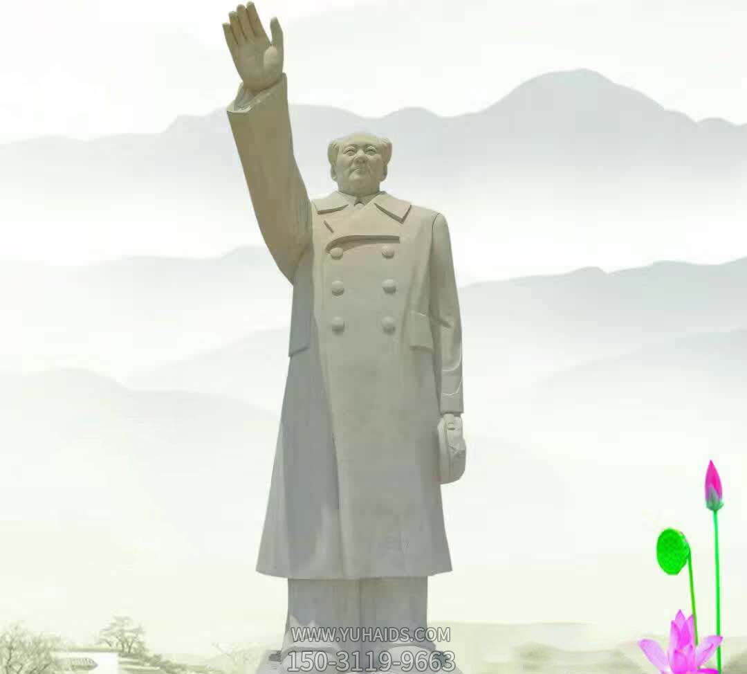毛泽东博鱼网页版-广场汉白玉挥手毛泽东博鱼网页版