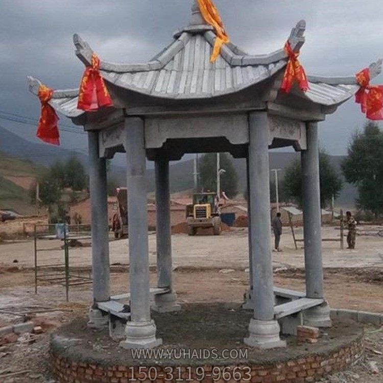 大理石石雕户外公园中式凉亭博鱼网页版