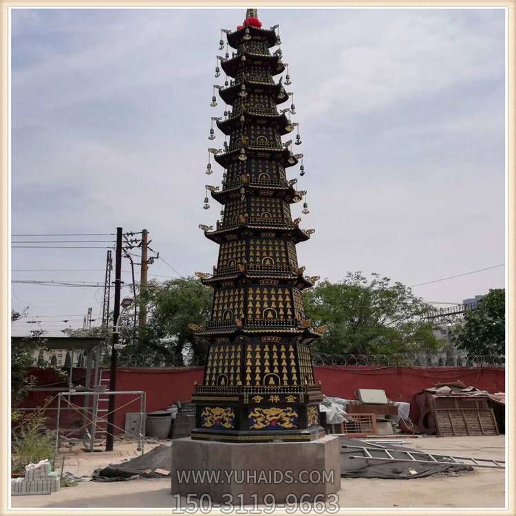 铜雕寺庙大型佛塔博鱼网页版