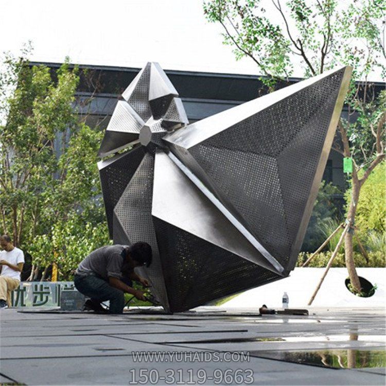 酒店广场不锈钢景观博鱼网页版摆件