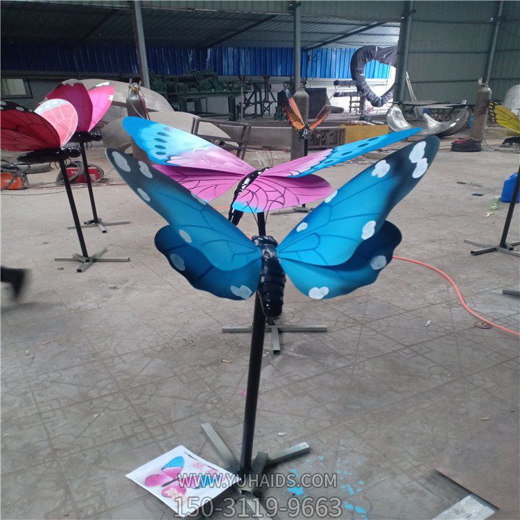 彩绘玻璃钢景观蝴蝶博鱼网页版