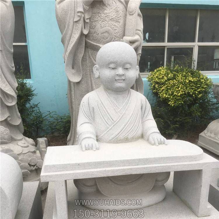 寺庙小沙弥摆件大理石石雕博鱼网页版