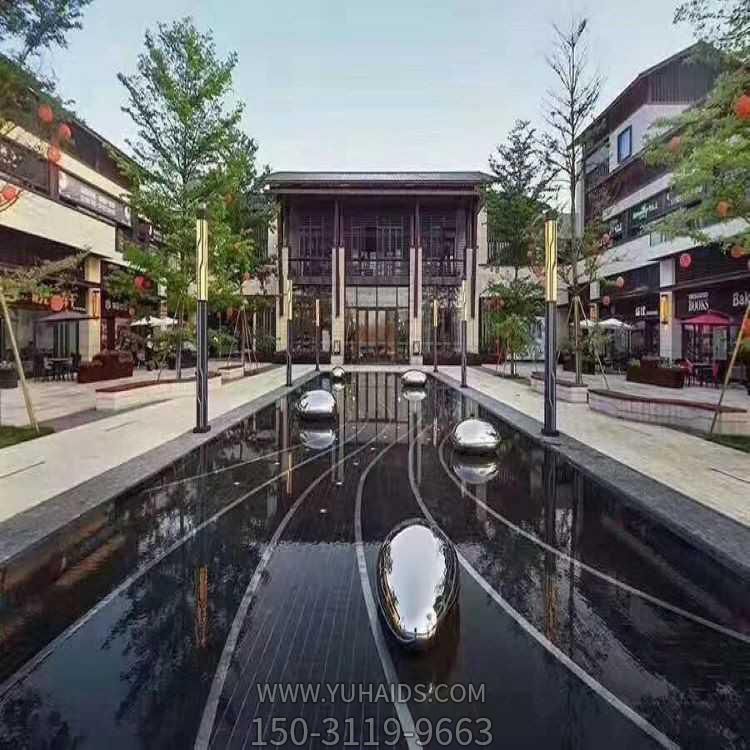 水景不锈钢镜面鹅卵石博鱼网页版