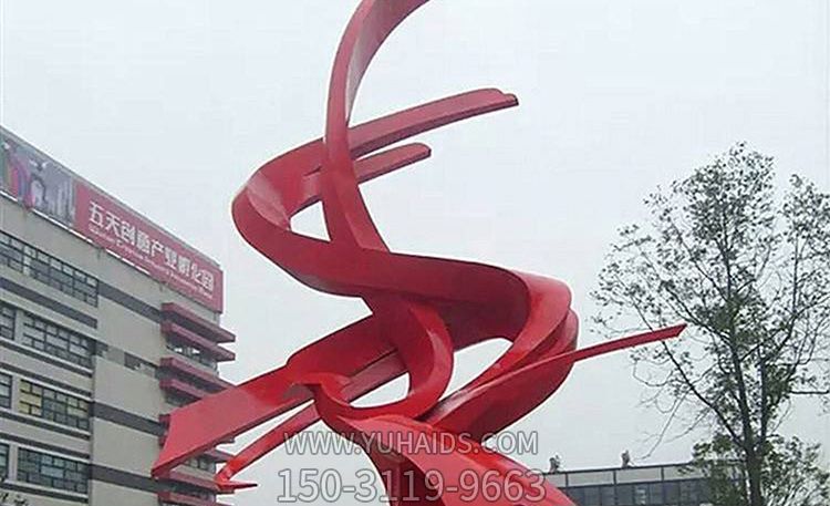 不锈钢小区景观红色抽象枫叶博鱼网页版