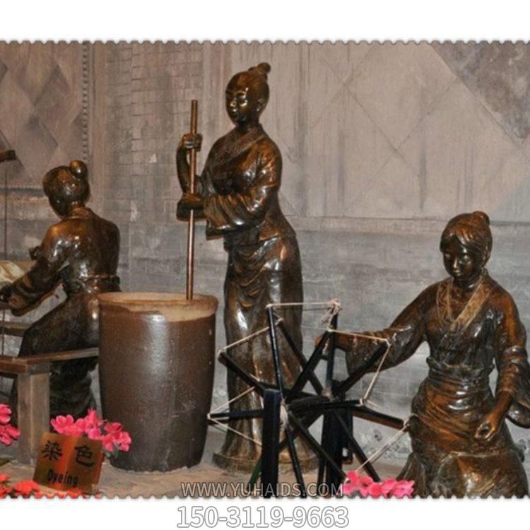 玻璃钢仿铜园林街头人物情景小品摆件博鱼网页版