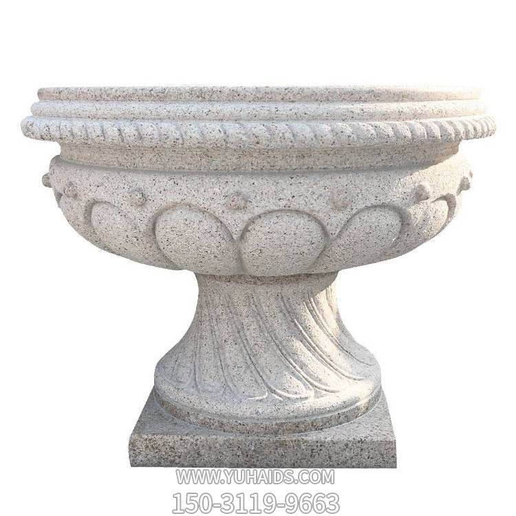 砂石石雕户外街道大型花盆花钵博鱼网页版
