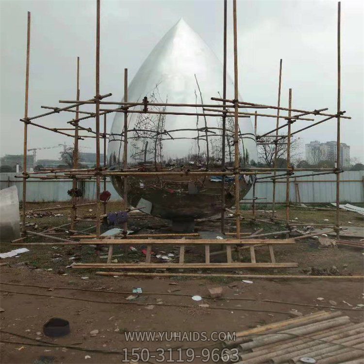 大型镜面不锈钢水景摆件博鱼网页版