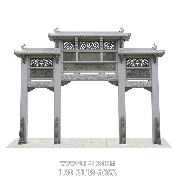 仿古做旧户外村口大型牌坊博鱼网页版