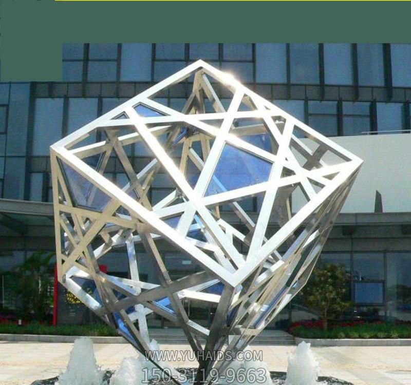 不锈钢城市镂空网格魔方博鱼网页版