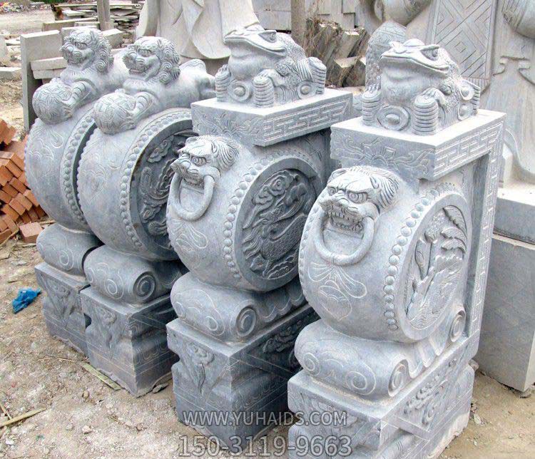 庭院酒店抱鼓石上面的神兽貔貅博鱼网页版