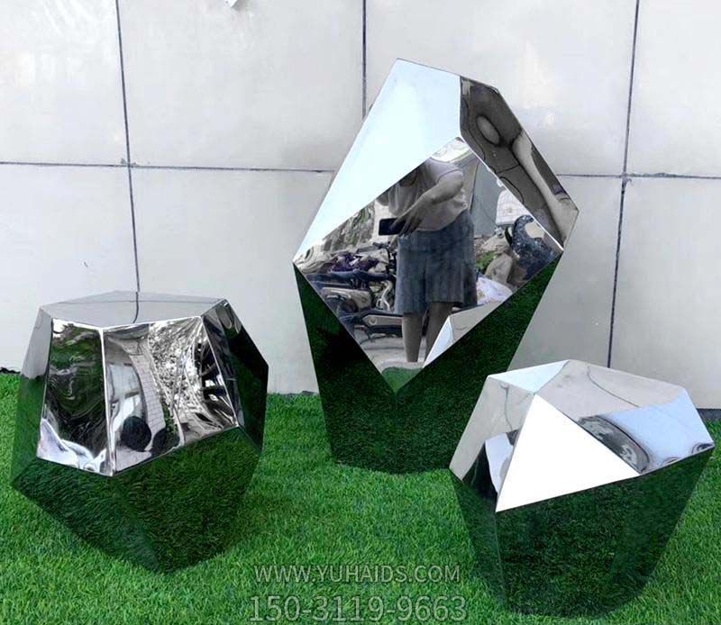 步行街景观摆放不锈钢切面造型座椅博鱼网页版