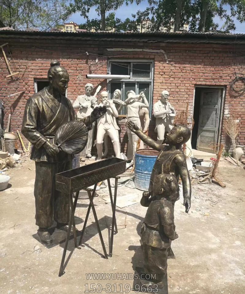 大排档卖烤串人物玻璃钢仿铜博鱼网页版