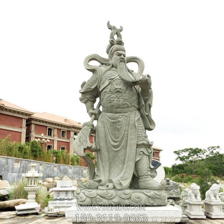 大理石石雕户外大型关公关羽博鱼网页版