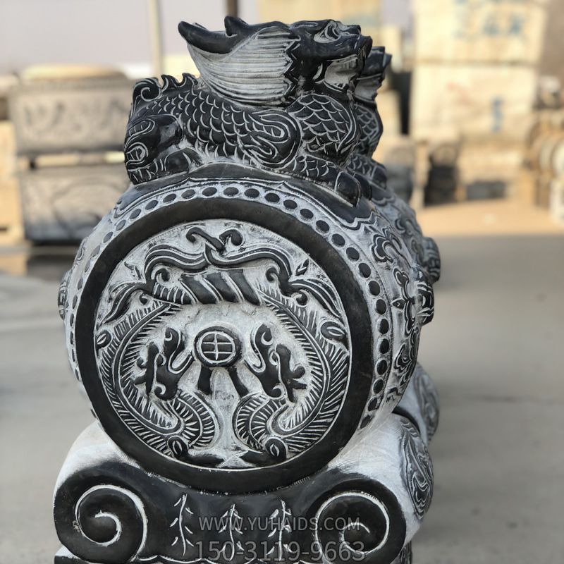 石雕门墩抱鼓石一对家用门口青石仿古做旧石鼓石墩貔貅博鱼网页版