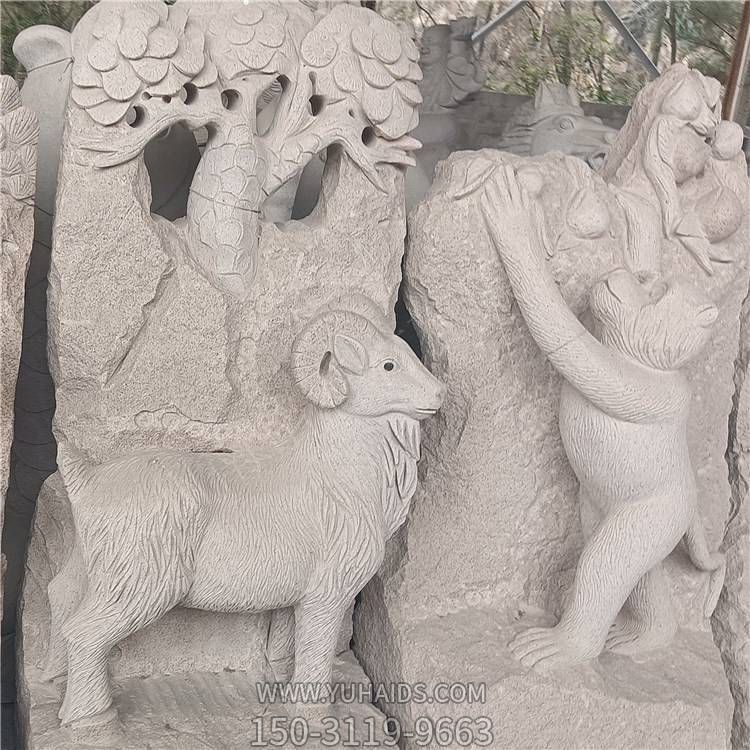 大理石花岗岩石雕十二生肖羊博鱼网页版