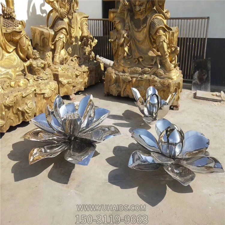 广场不锈钢抛光镜面花朵喷泉水景博鱼网页版