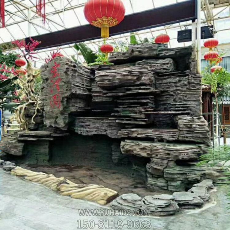 天然千层石大理石石雕假山博鱼网页版