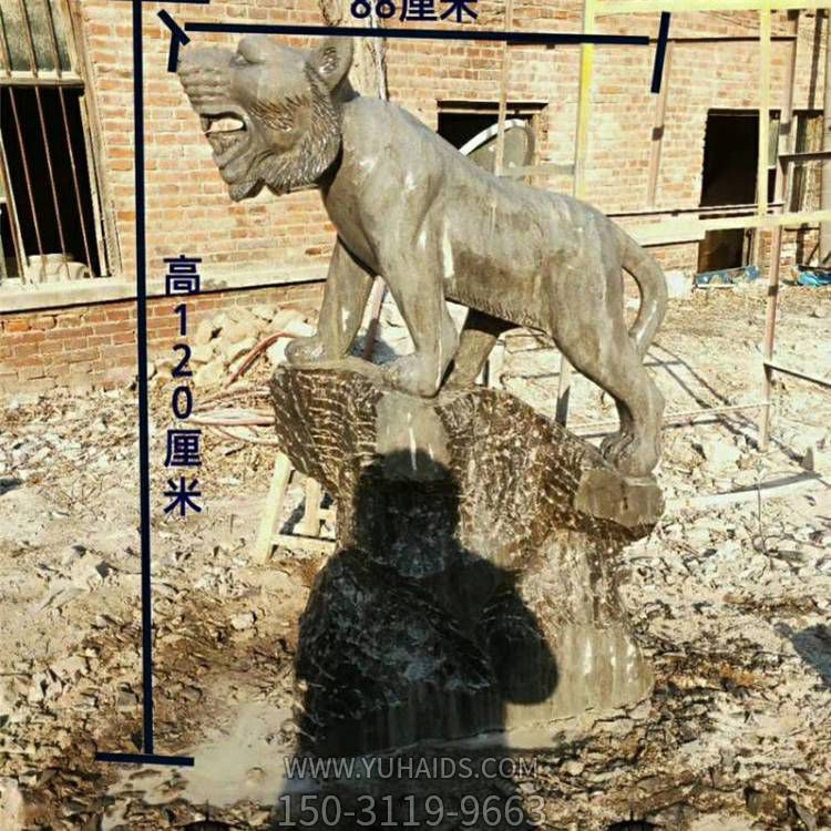 公园大理石色十二生肖石头虎博鱼网页版