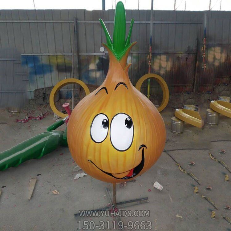 农场卡通搞怪玻璃钢洋葱摆件博鱼网页版