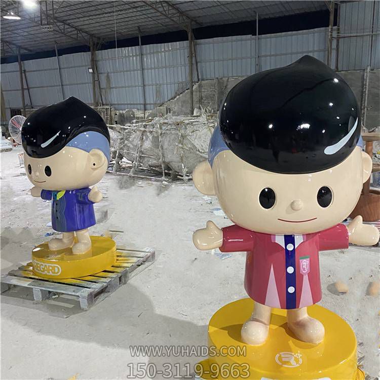 儿童乐园摆放玻璃钢卡通公仔人物博鱼网页版