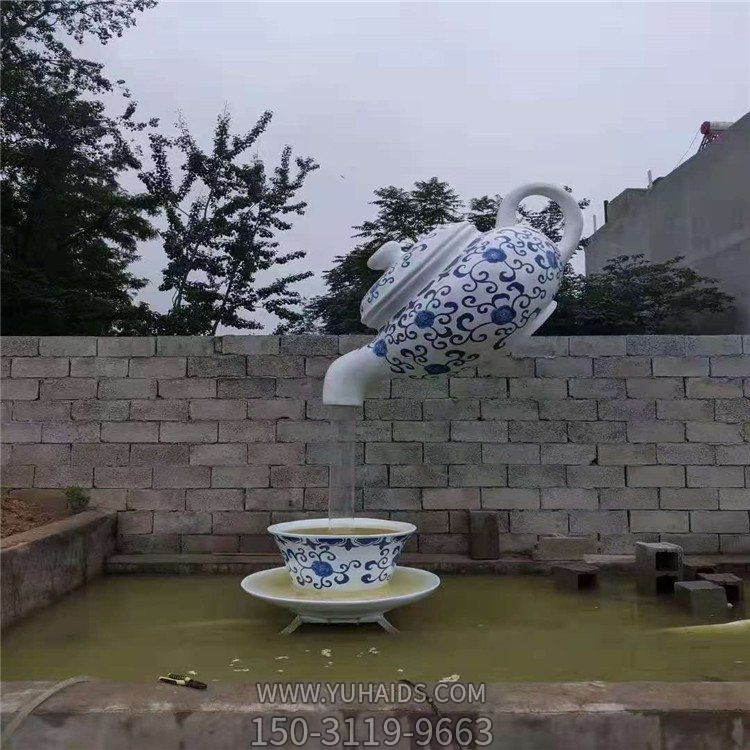 创意园林户外玻璃钢悬空流水摆件天壶博鱼网页版