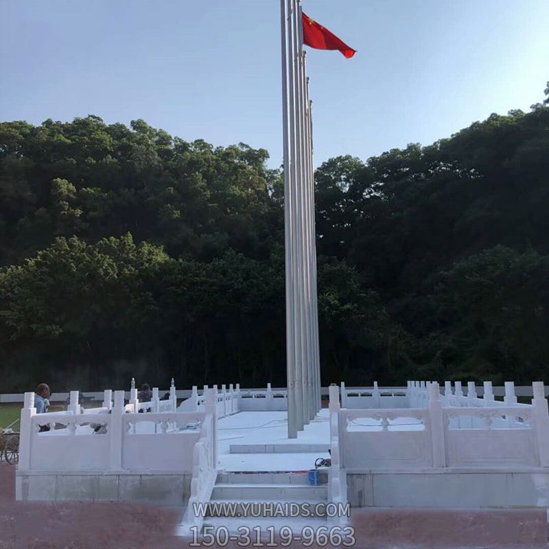 城市广场汉白玉石雕国旗台博鱼网页版