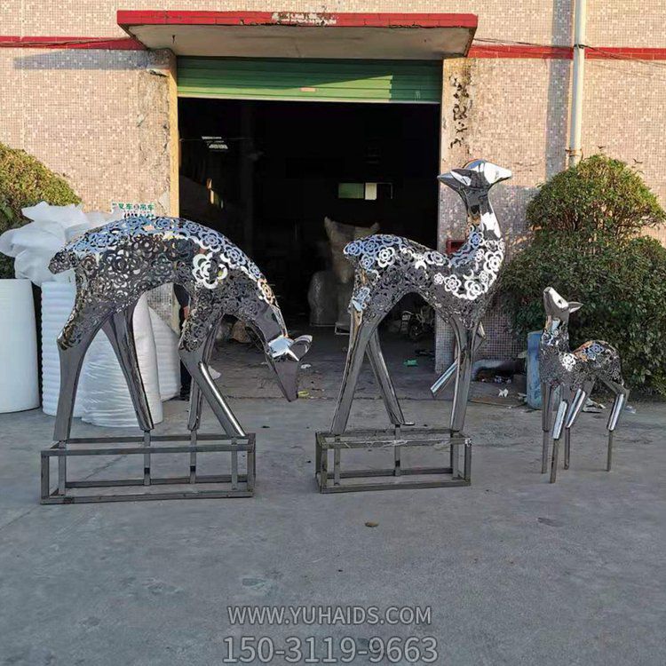 镜面不锈钢抽象鹿博鱼网页版