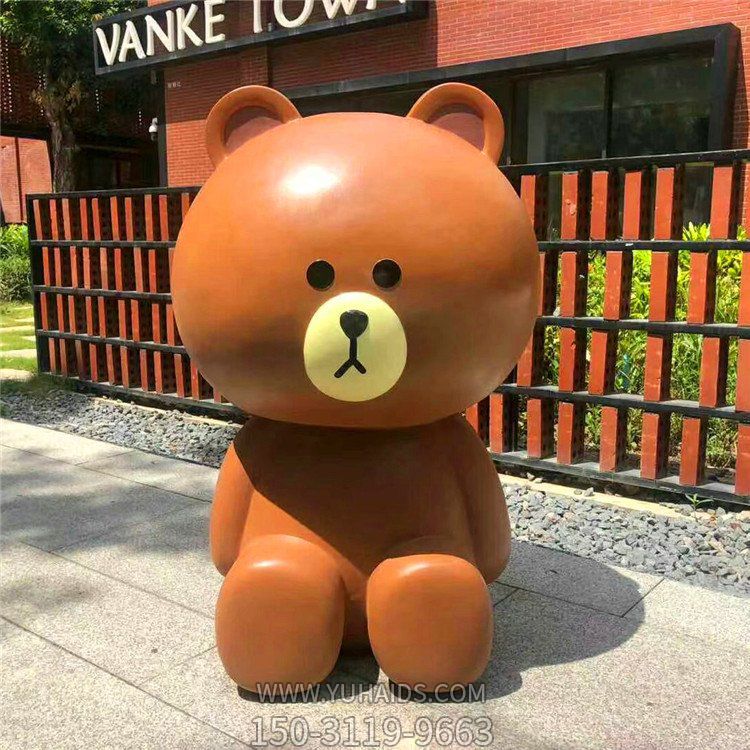 商场店铺玻璃钢卡通维尼熊博鱼网页版