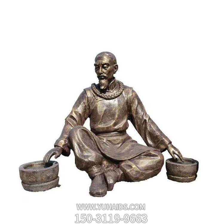 玻璃钢仿铜古代人物景观博鱼网页版