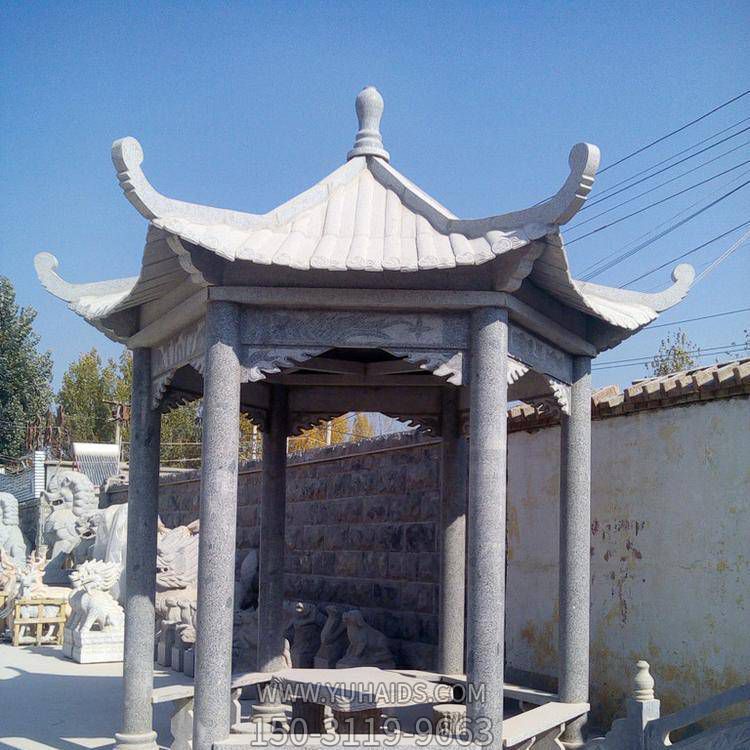 大理石石雕户外园林景观凉亭博鱼网页版