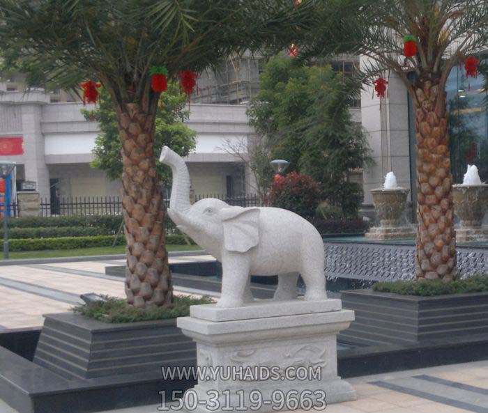 户外海边创意大理石石雕大象博鱼网页版