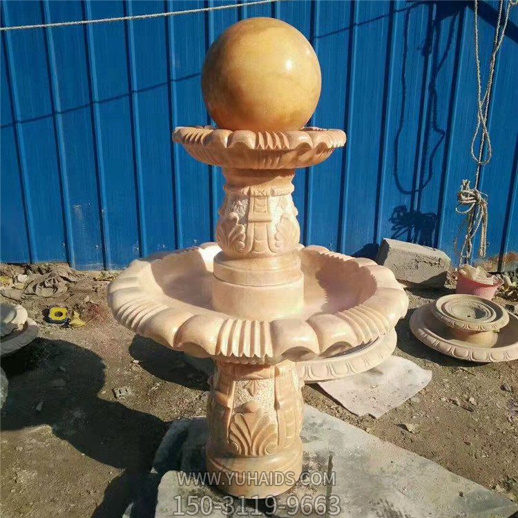  石雕喷泉假山 大型广场多层流水景观 喷泉博鱼网页版