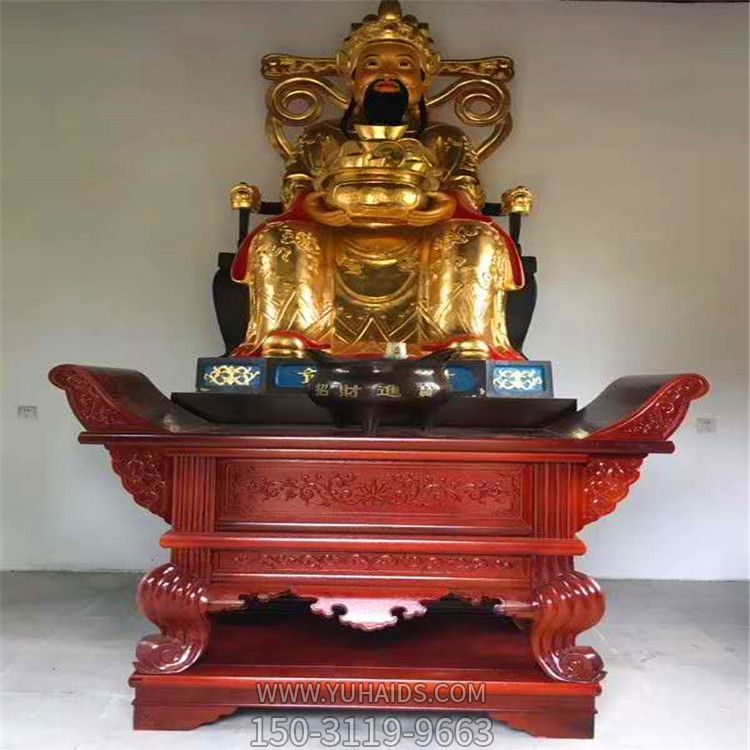 寺院室内摆放木雕供桌元宝桌雕刻博鱼网页版