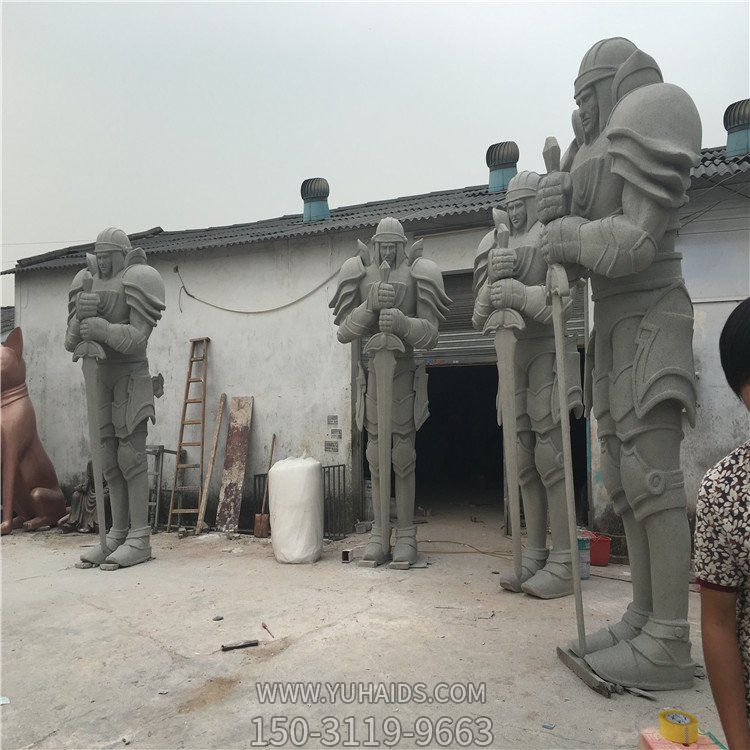 大型西方战士古代人物石雕像博鱼网页版