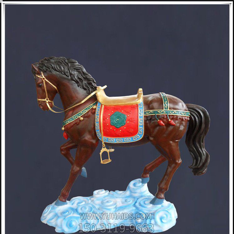 户外园林玻璃钢仿真动物马博鱼网页版