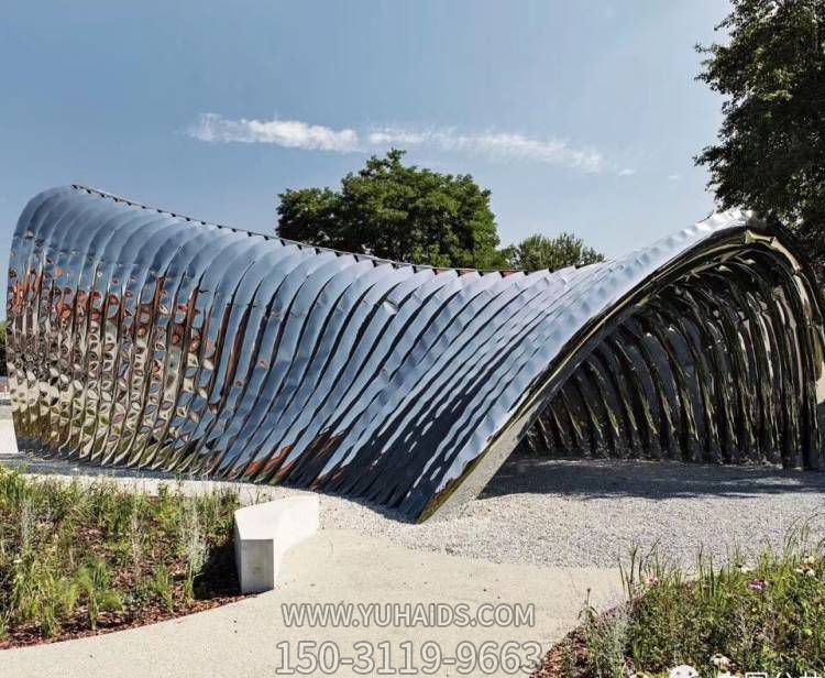 镜面户外园林景观不锈钢摆件博鱼网页版