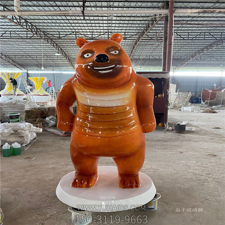 熊二玻璃钢卡通人物博鱼网页版