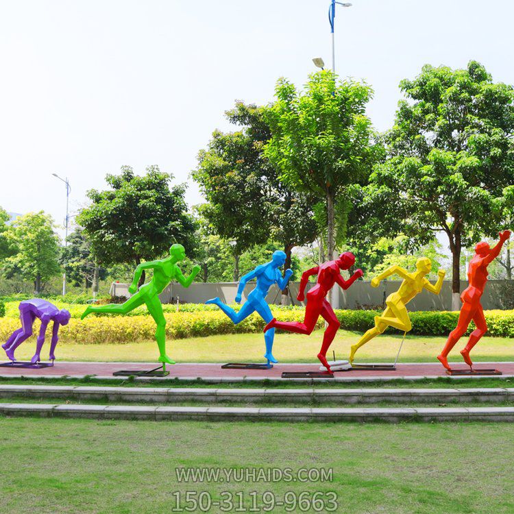 体育公园跑步运动人物抽象博鱼网页版摆件