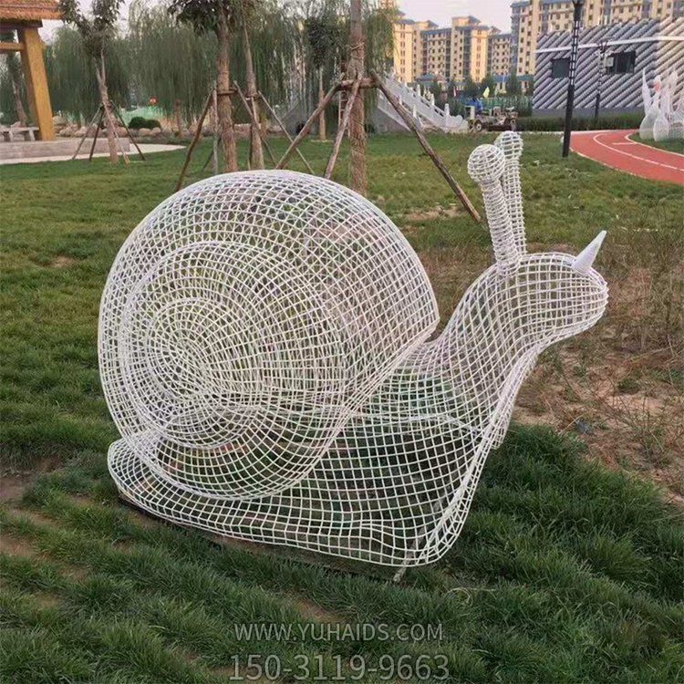 不锈钢镂空创意园林景区金属网格蜗牛博鱼网页版