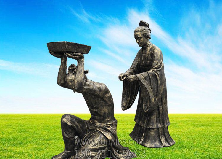 广场铜雕人物负荆请罪博鱼网页版