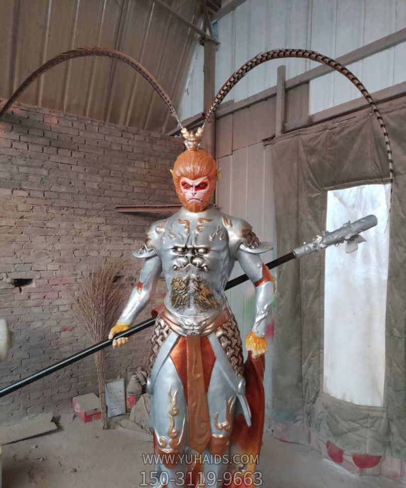 商场影院摆放玻璃钢孙悟空卡通人物博鱼网页版