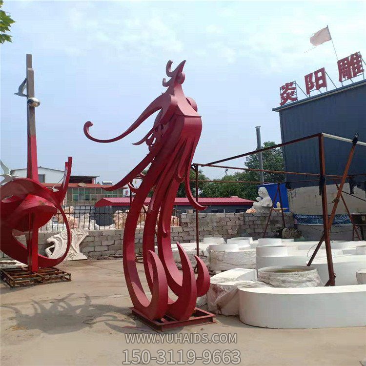 大型户外广场装饰景观 不锈钢凤凰博鱼网页版