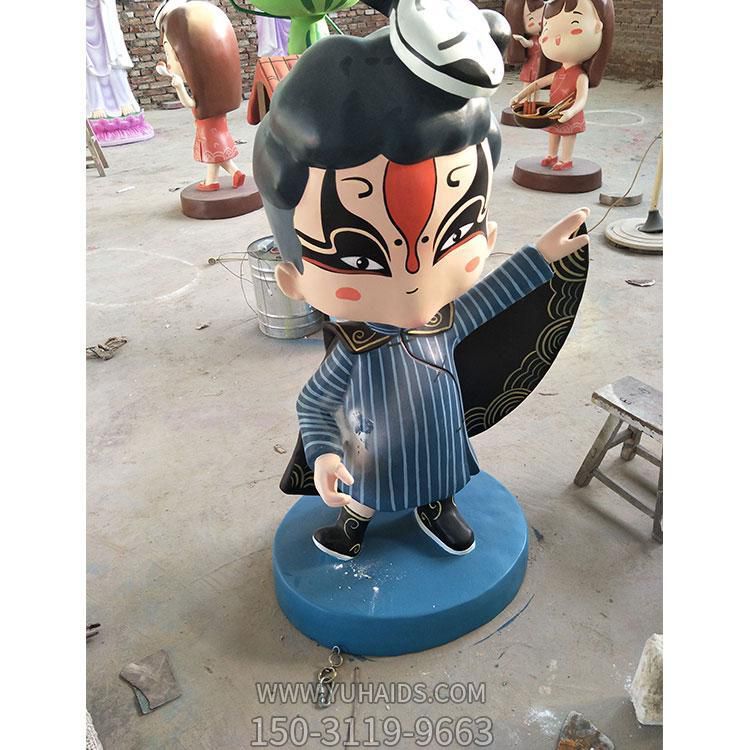 商场创意玻璃钢卡通戏曲人物博鱼网页版