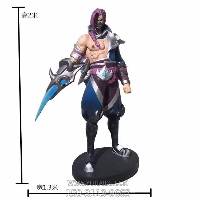 电影城玻璃钢卡通游戏人物景观摆件博鱼网页版