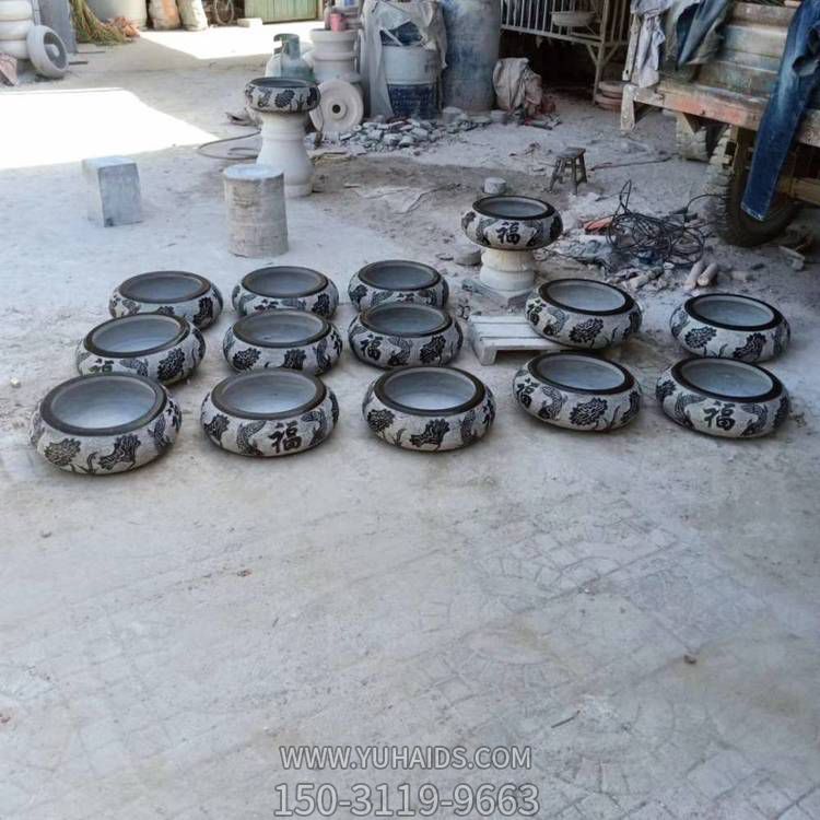 天然青石浮雕 庭院鱼缸博鱼网页版