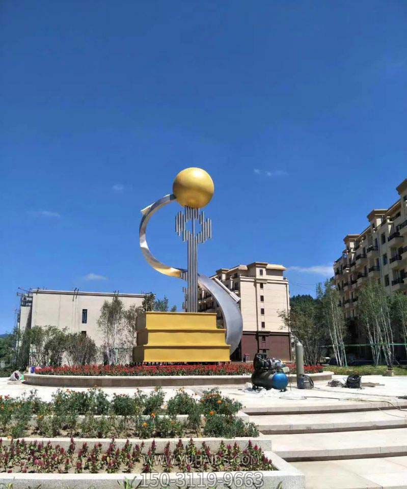 商厦创意抽象公园不锈钢钥匙博鱼网页版