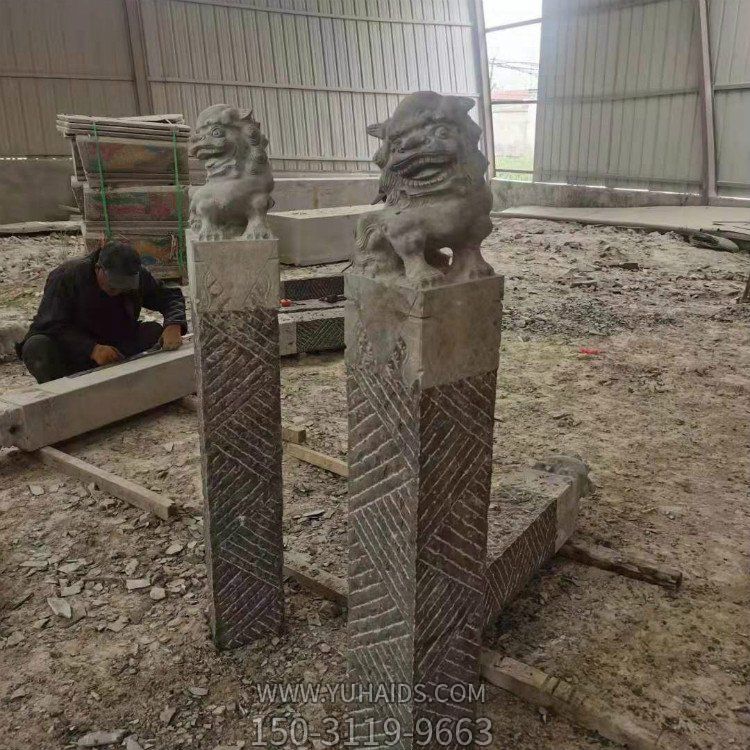 驿站仿古镇宅狮子拴马桩博鱼网页版