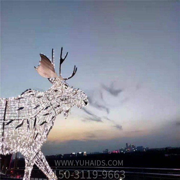 户外抽象创意不锈钢金属拉丝动物博鱼网页版