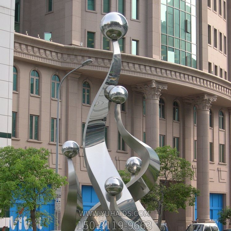 不锈钢户外大型抽象景观摆件博鱼网页版