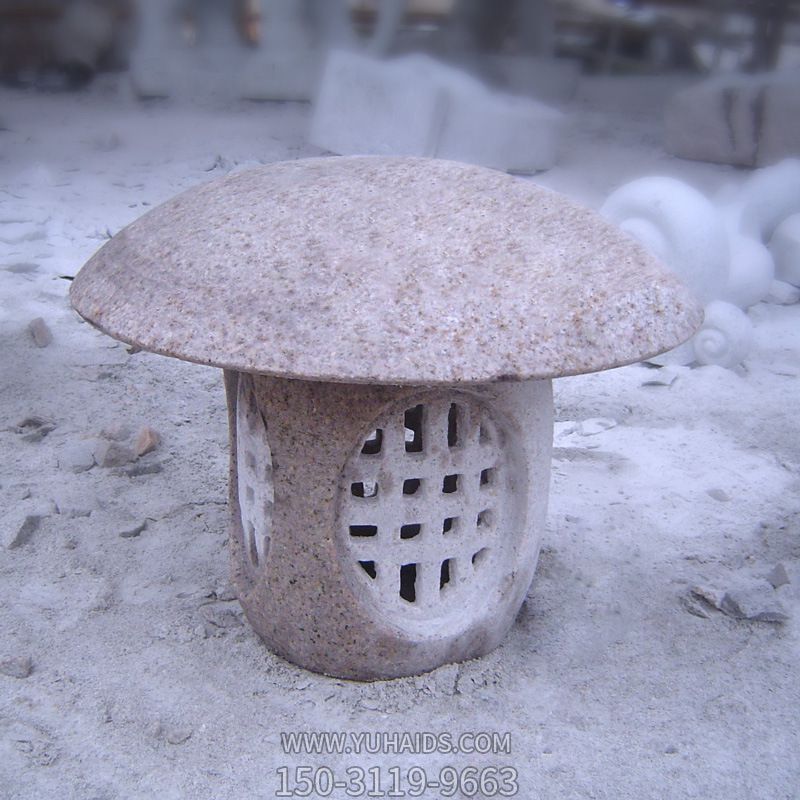 石灯笼寺庙花岗岩户外草坪地灯雕刻摆件博鱼网页版